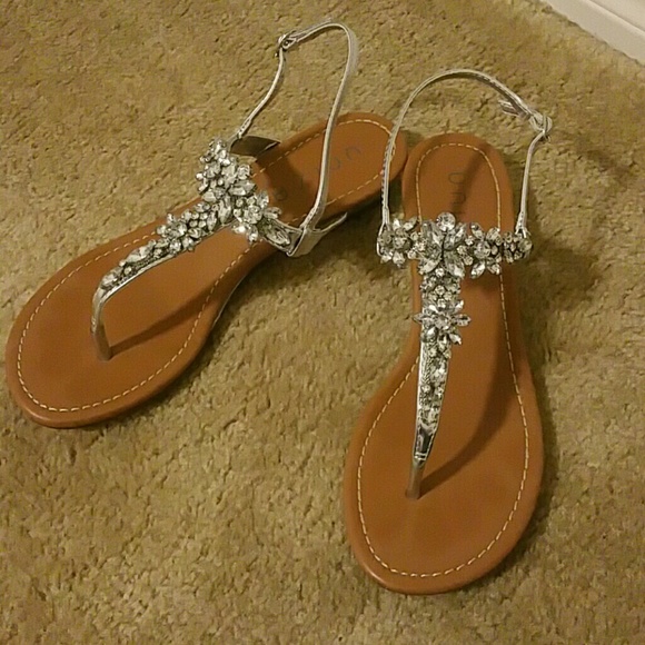 jeweled strappy sandals