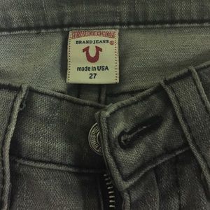 Grey True religion Jeans, excellent condition
