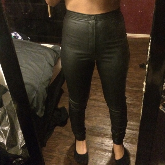AA vegan leather pant/ easy Jean