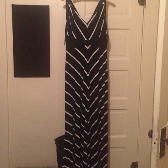 WHBM maxi dress with front slit