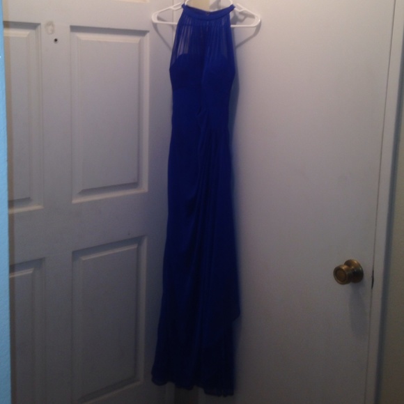 Long dodger blue dress