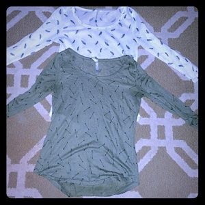 Wallflower 3/4 sleeve tees bundle!