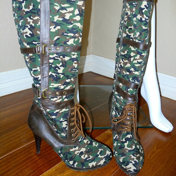 Camo boots
