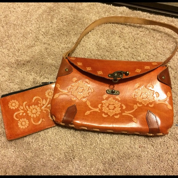 Moroccan/tribal handbag with matching wallet - Picture 1 of 4