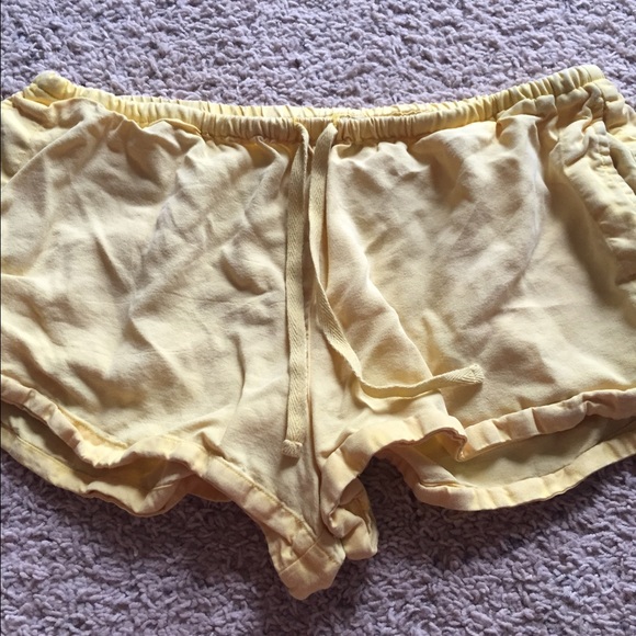 Yellow aerie shorts