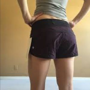 One pair of Lulu shorts all black size 4