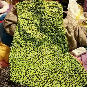 NWT Lime green cheetah print dress too fast