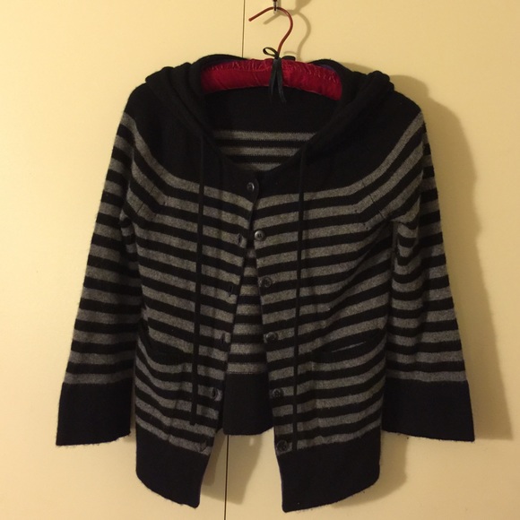 AG striped cashmere cardigan