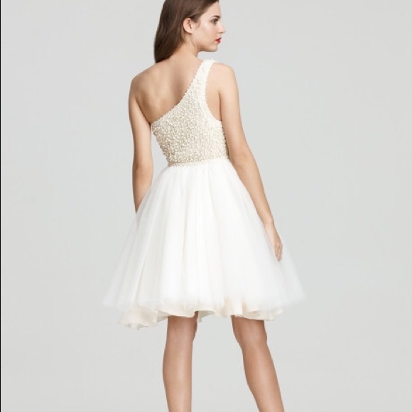 Gorgeous and fun pearl beaded top with tulle! - Picture 2 of 2