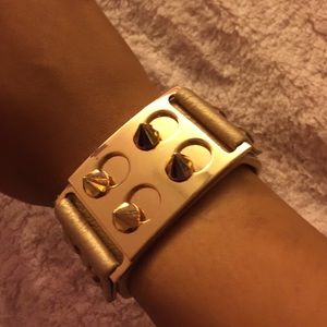 Gold spiked bracelet
