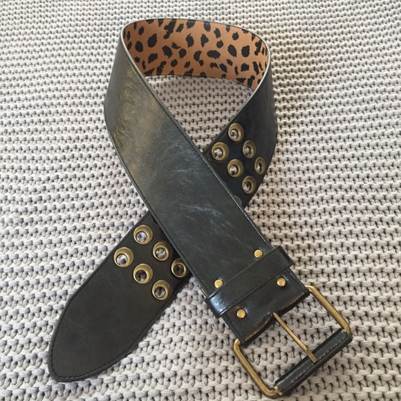 Betsey Johnson Wide Black Belt