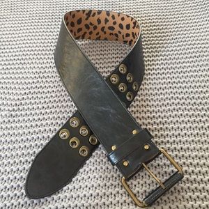 Betsey Johnson Wide Black Belt