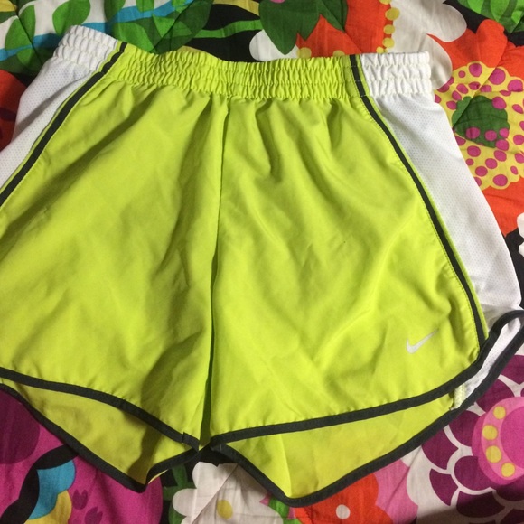Nike Pants - Yellow green Nike shorts