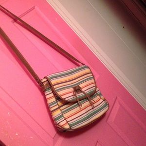 Multicolored crossbody purse