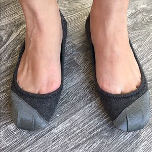 TOMS Charcoal Ballet Flats
