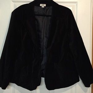 Black velvet jacket