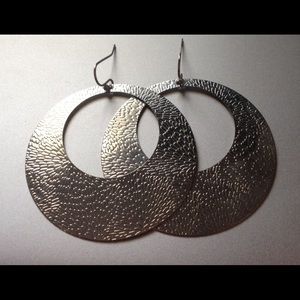 Silver hoop earrings