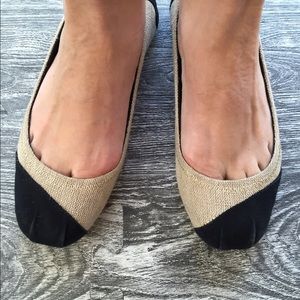 TOMS Burlap & Canvas Ballet Flats Size 7.5