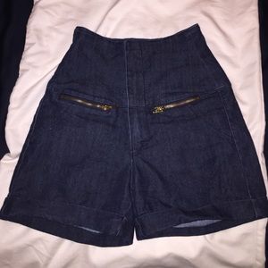 ❌HOLD❌ High waisted denim shorts