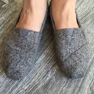 TOMS Gray Sparkly Classics