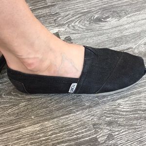 TOMS Charcoal Canvas Classics Size 7.5