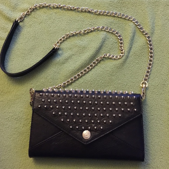 Rebecca Minkoff envelope spiked clutch