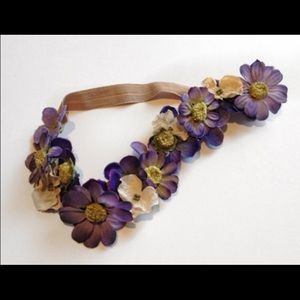Purple Flower crown