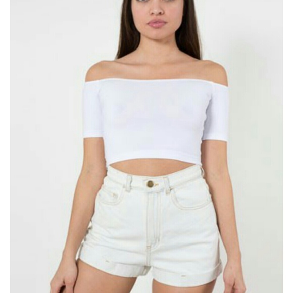 American Apparel High-Waist Cuff Short