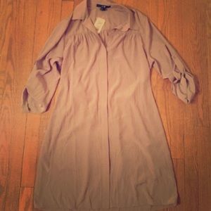 Forever 21 Khaki Button Down Dress