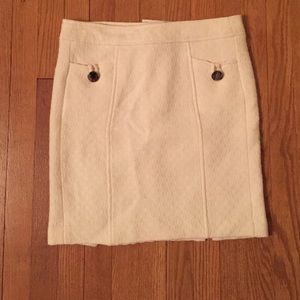 Banana Republic White Pencil Skirt