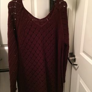 Burgundy sweater
