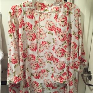 Pleione floral kimono cardigan