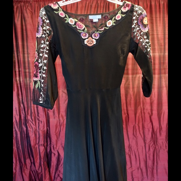 Anthropologie black short dress