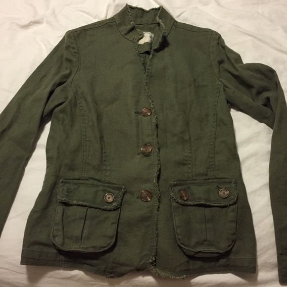 Old navy forest green jacket.