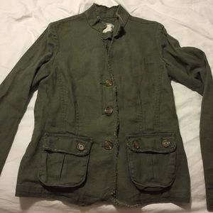 Old navy forest green jacket.