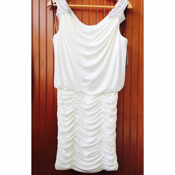 Laundry by Shelli Segal Beaded Strap Dress