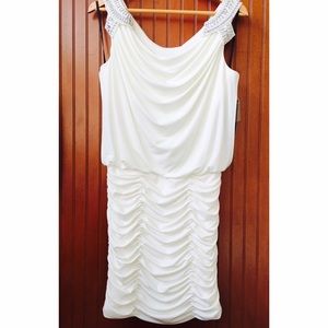 Laundry by Shelli Segal Beaded Strap Dress