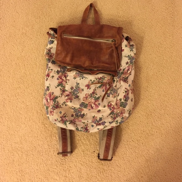 BM vintage Floral Backpack