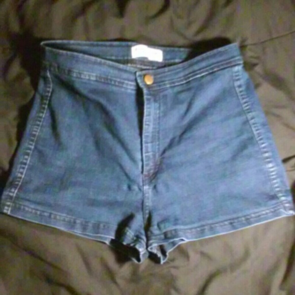AA high waisted jean shorts.