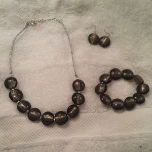 Necklace, bracelet, & earring set