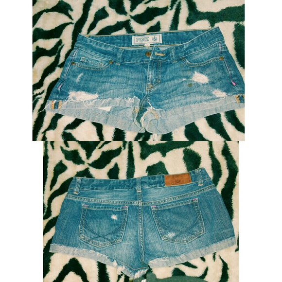 PINK denim Shorts