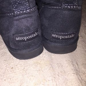 Charcoal Areopostale faux fur lined boots