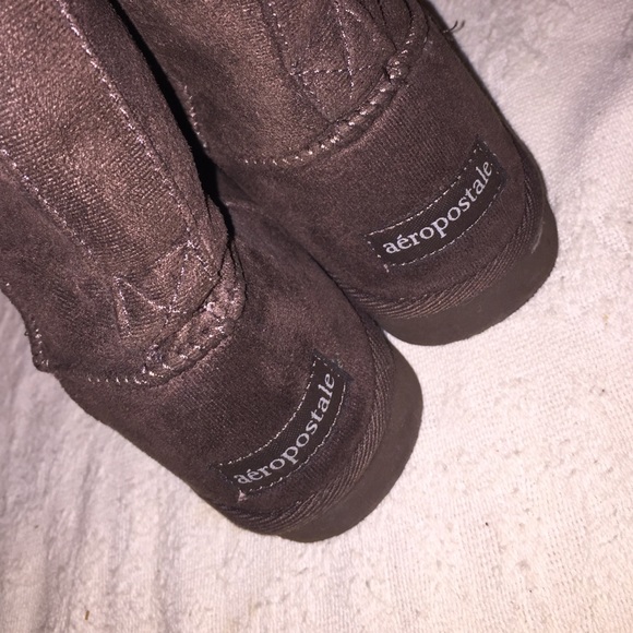 Aeropostale faux fur chocolate boots - Picture 2 of 4