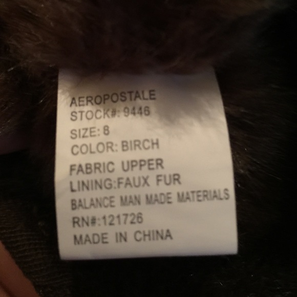 Aeropostale faux fur chocolate boots - Picture 4 of 4