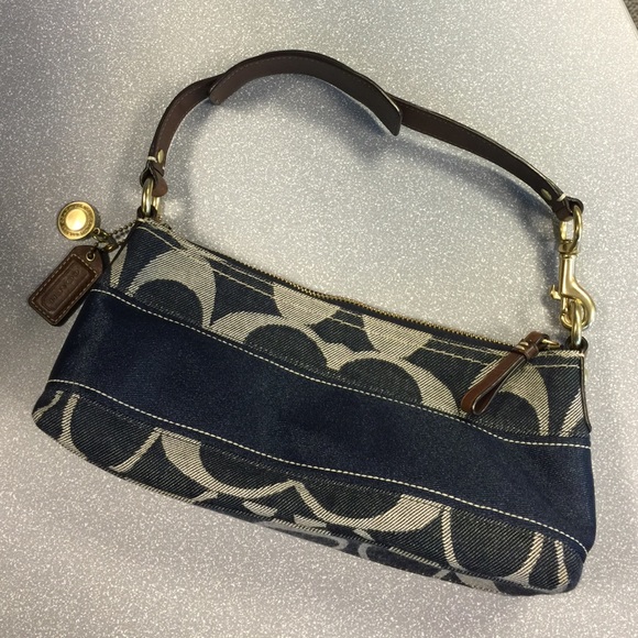 Authentic Coach Handbag/Wristlet in denim