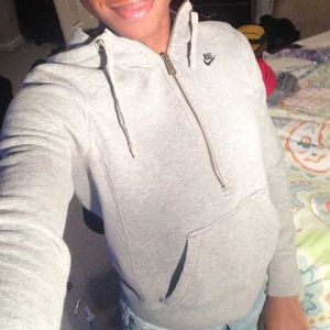 Nike half zip hoodie