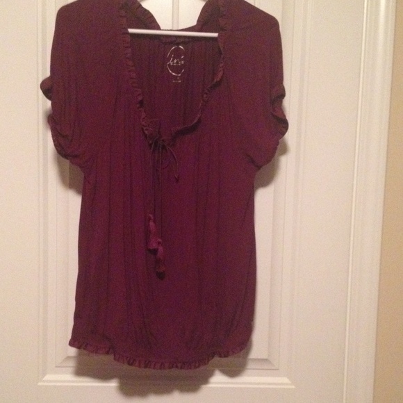 INC Knit Short Sleeve Top