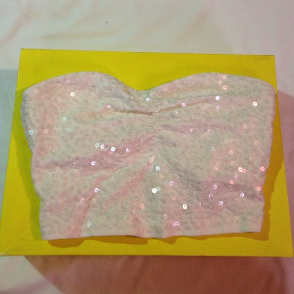 Express sequin crop top - Picture 1 of 1