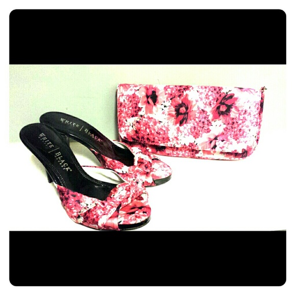 White House Black Market heeled shoes and bag