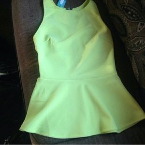 NWOT Peplum Top S